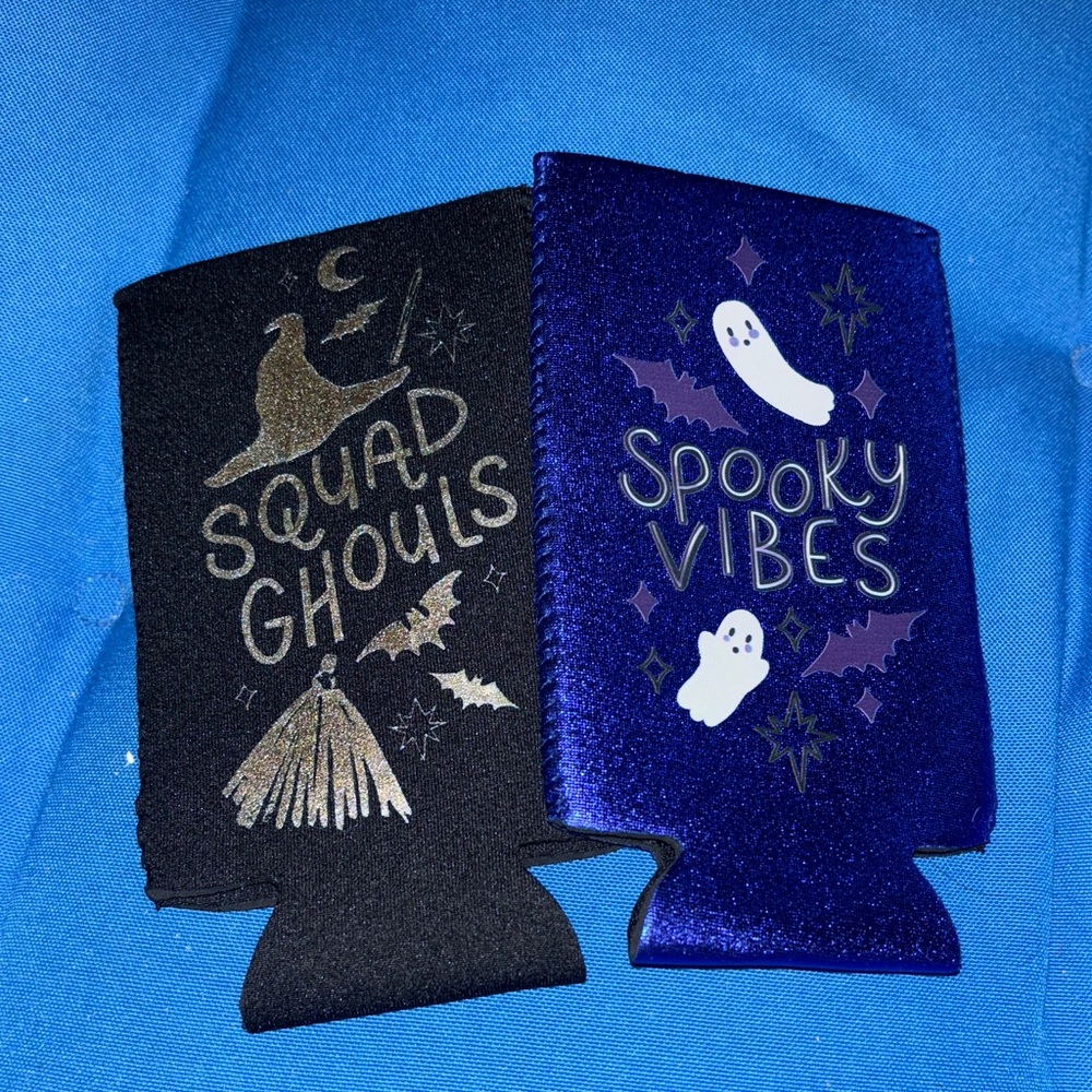 Two Covers For Your Drink Soda Or Beer To Keep Your hands From Being Cold NWOTS
